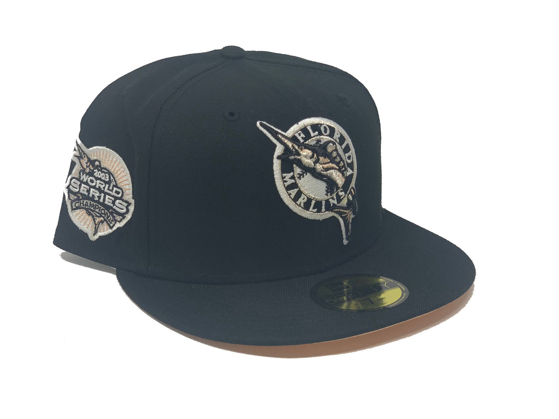 Black Florida Marlins 2003 World Series Champions New Era Fitted