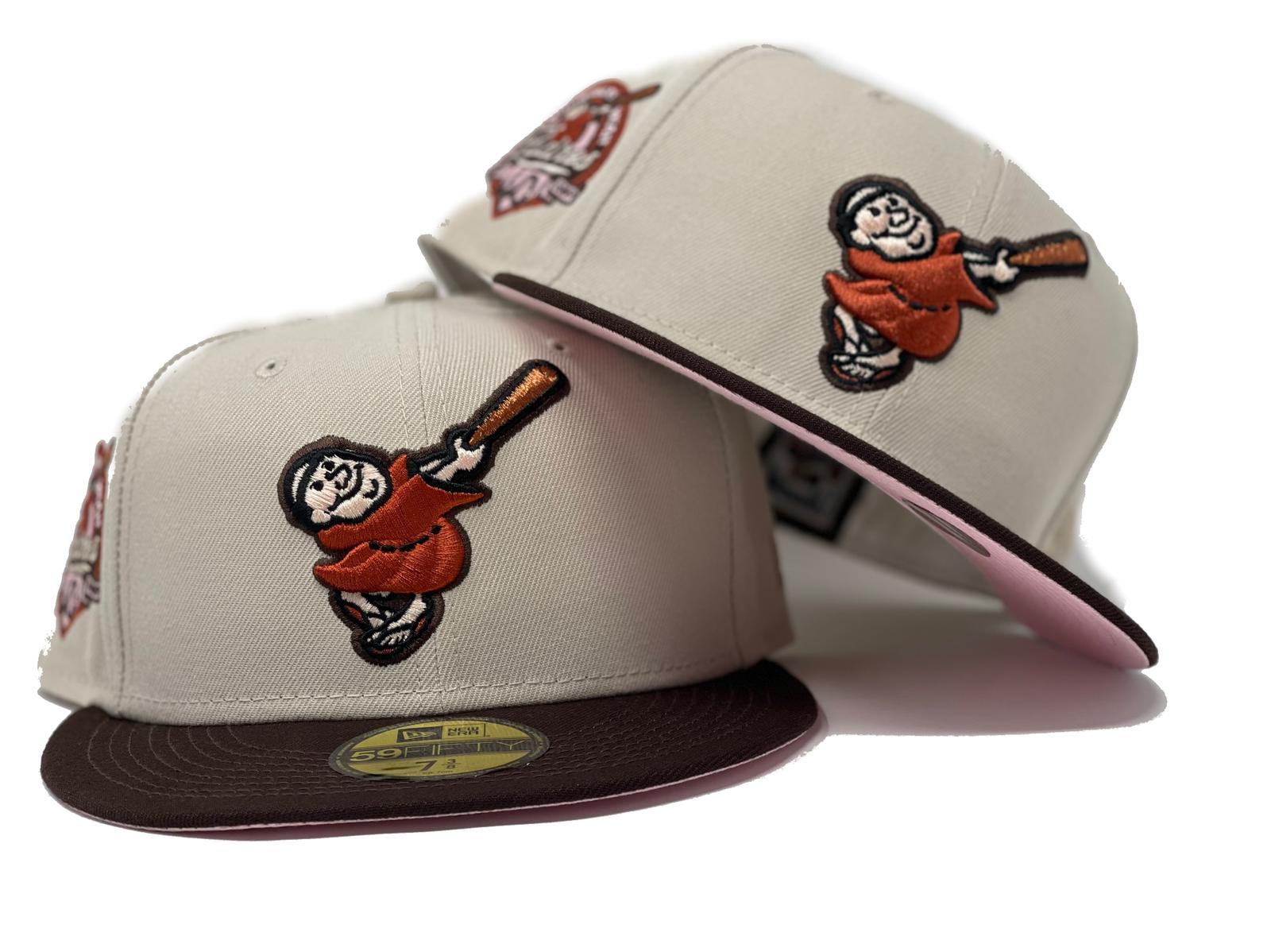 New Era San Diego Padres Monaco 40th Anniversary Patch Hat Club Exclusive  59Fifty Fitted Hat Stone/Peach Men's - FW22 - US