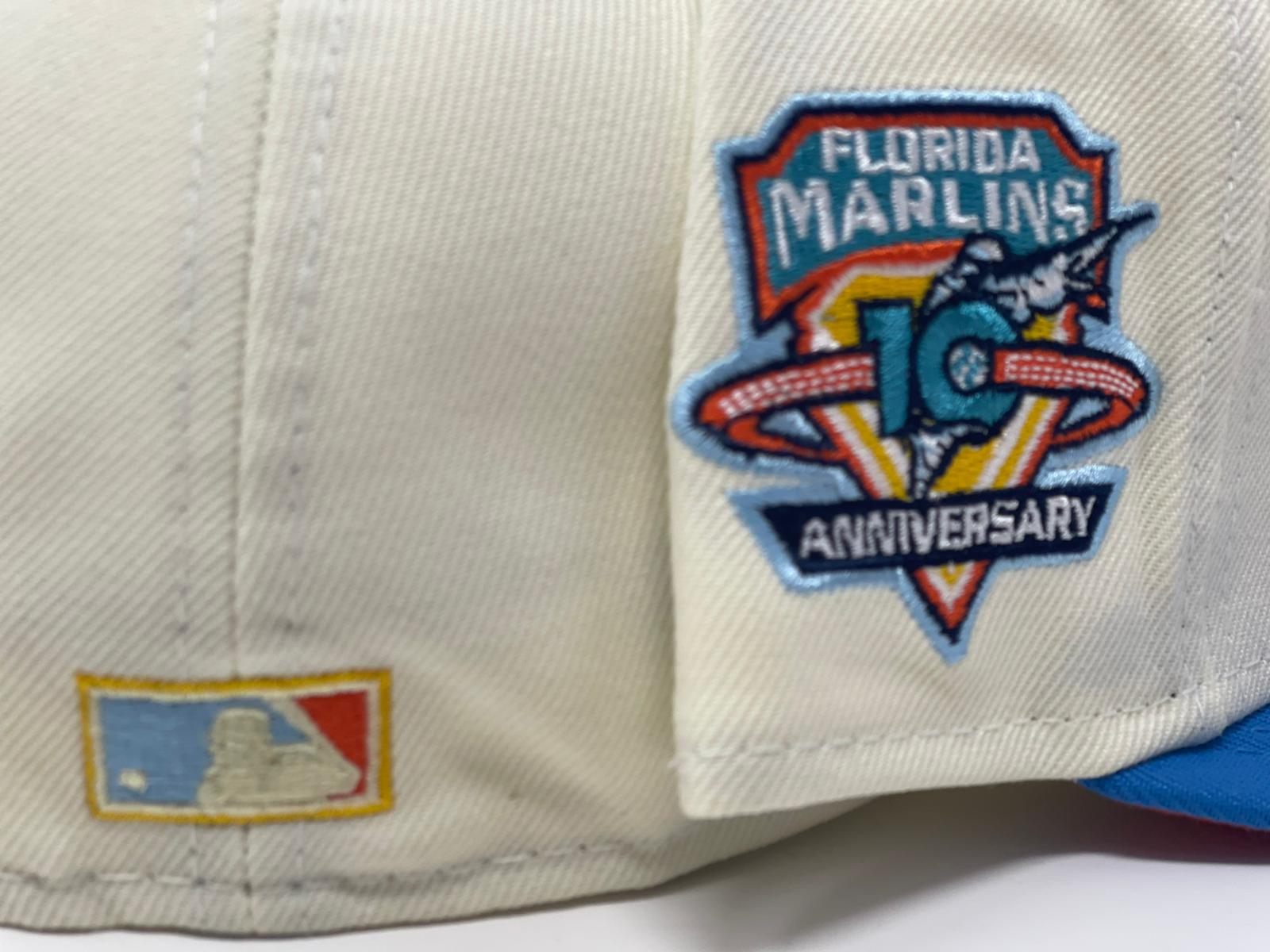 FLORIDA MARLINS 10TH ANNIVERSARY ICE LEMONADE ORANGE BRIM NEW ERA FI –  Sports World 165