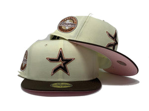 Houston Astros 45th Anniversary New Era 59Fifty Fitted Hat (Brick Red Pink  Under Brim) - Astros New Era Caps - Pink Under Visor Fitteds – ECAPCITY