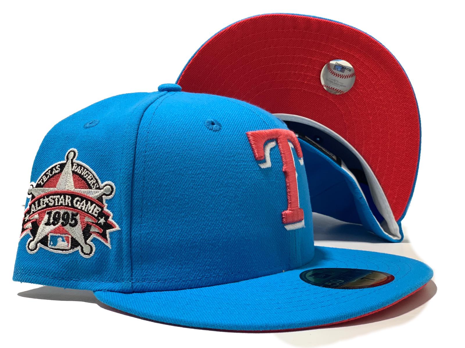Vintage Texas Rangers Hat Red Blue White Center Stripe Logo Athletic  Strapback