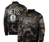 Brooklyn Nets Pro Standard Satin Full-Snap Jacket - Camo