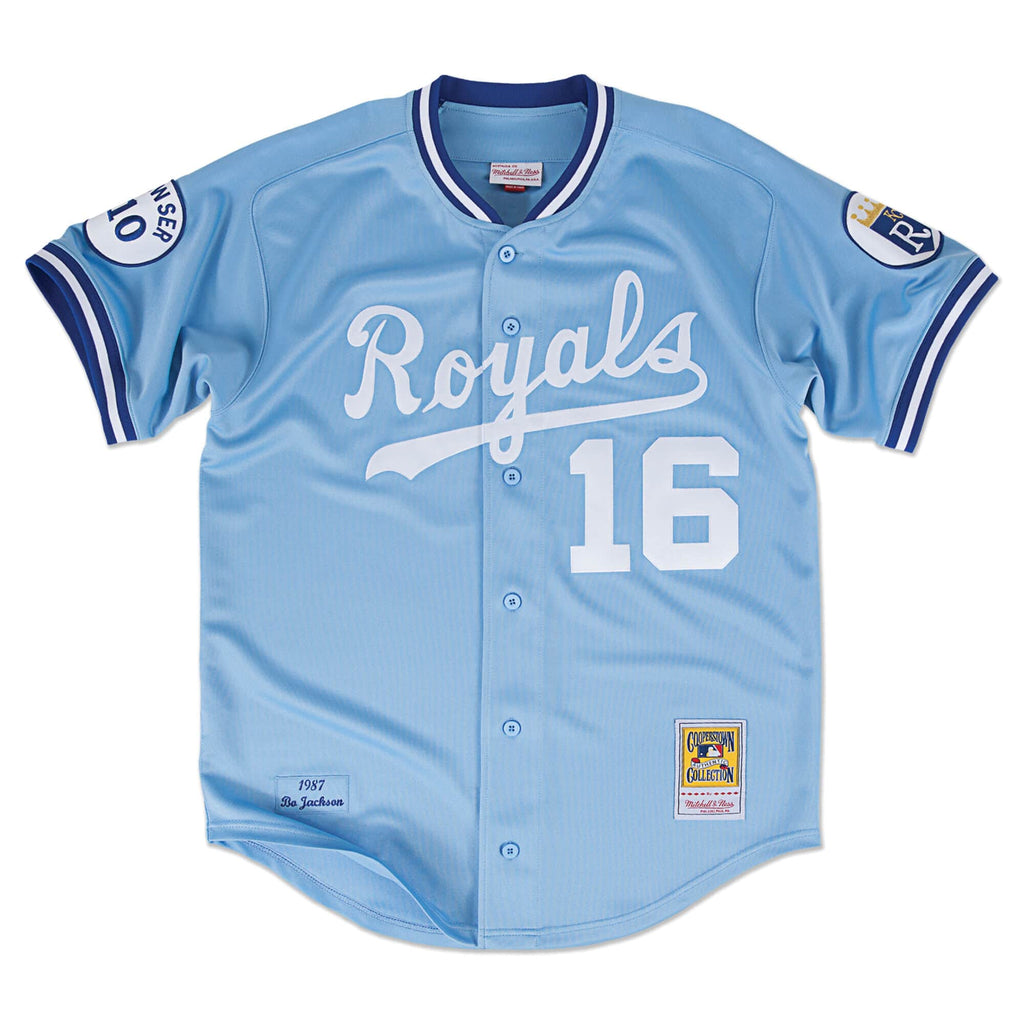 Authentic Bo Jackson Kansas City Royals Road 1987 Jersey