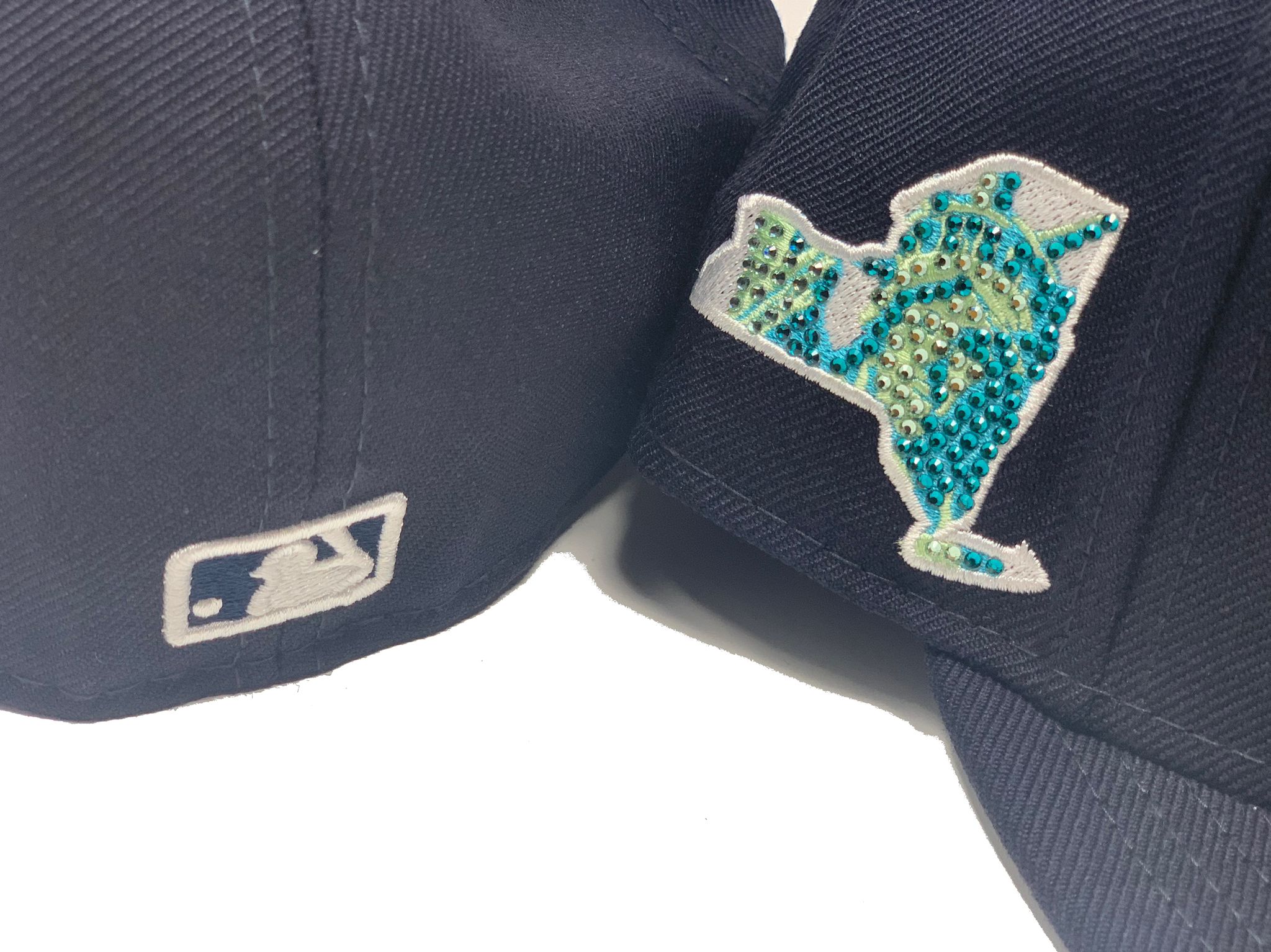 New York Yankees Hat Bling Hat Crystal Cap Custom Baseball 