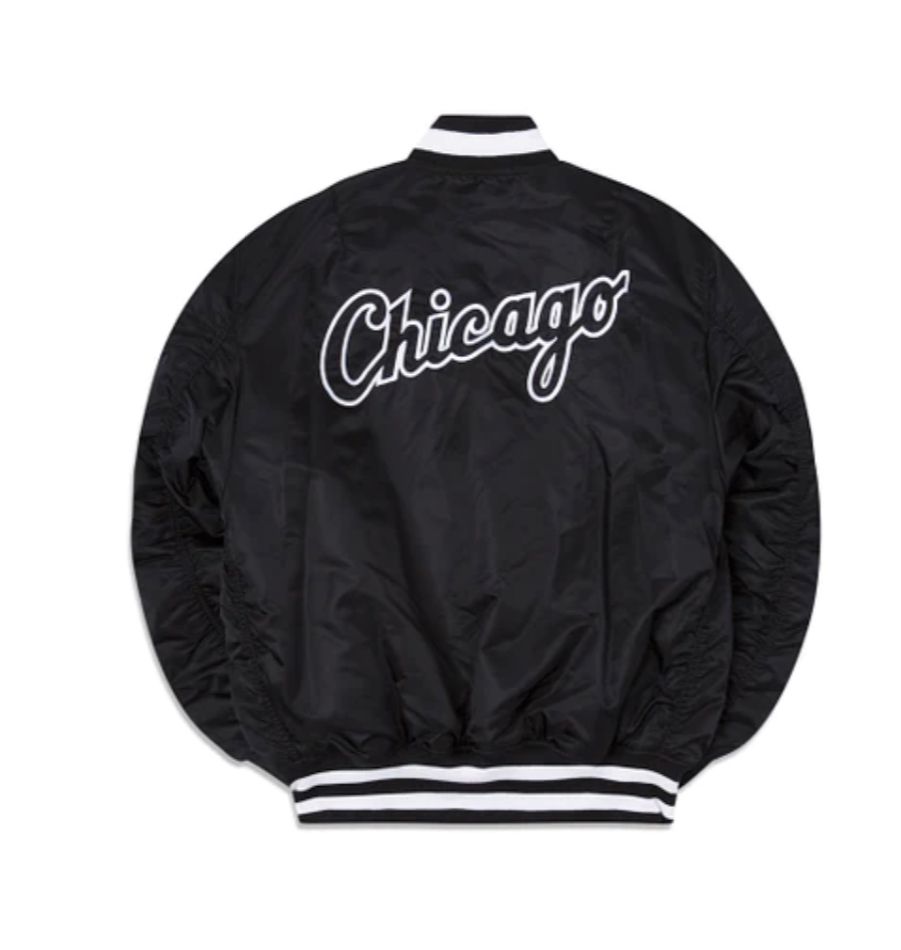 CHICAGO WHITE SOX ALPHA INDUSTRIES MA-1 REVERSIBLE BOMBER JACKET