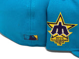 SEATTLE MARINERS 50TH ALL STAR GAME "AQUAMARINE VIOLET" NEW ERA FITTED HAT