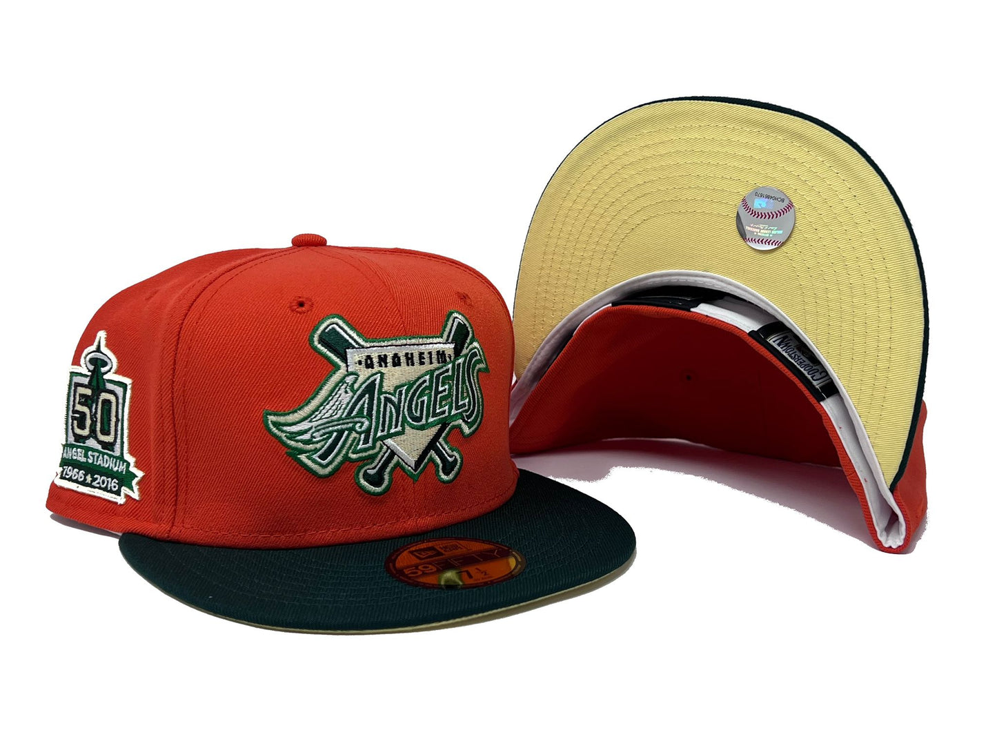 Anaheim Angeles 50th Anniversary "Pumpkin Collection" New Era Fitted Hat