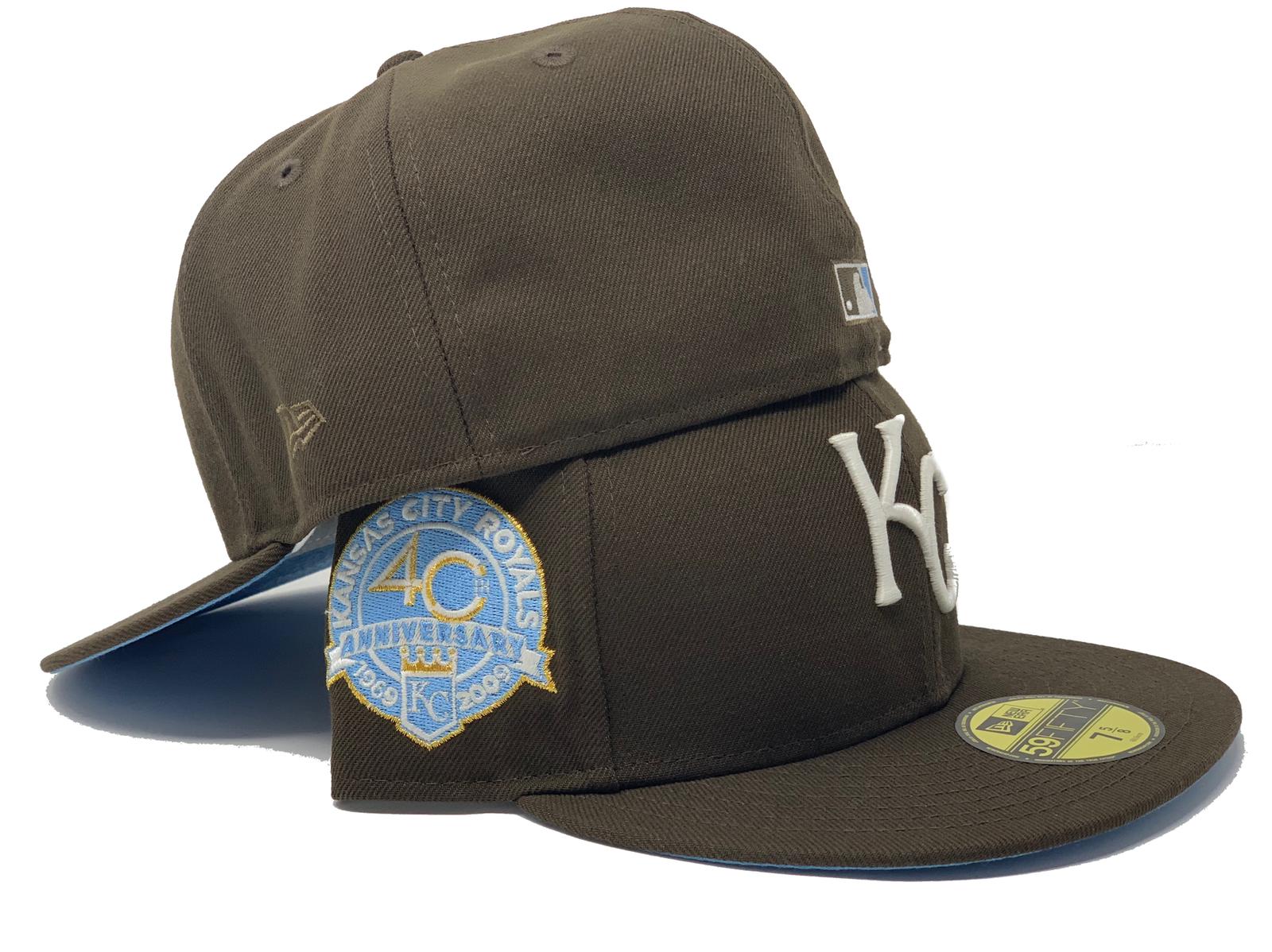 Kansas City Royals New Era 40th Anniversary Cream Undervisor 59FIFTY Fitted  Hat - Brown