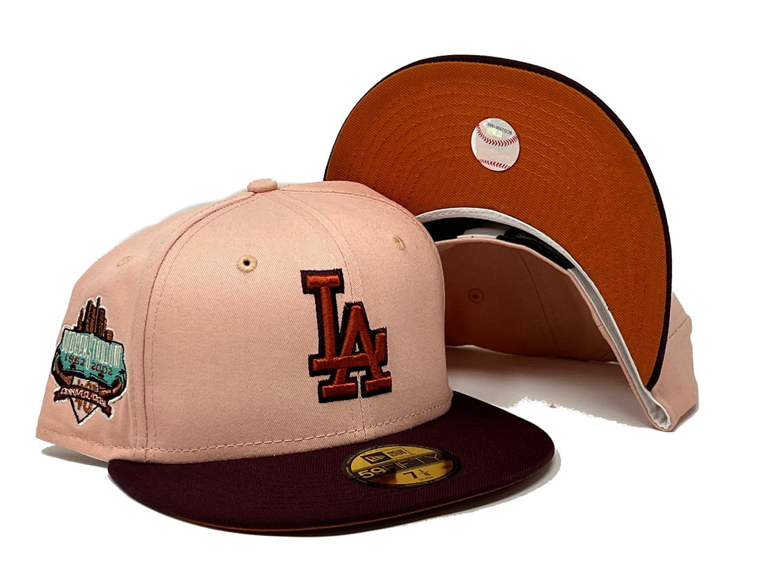 LOS ANGELES DODGERS 40TH ANNIVERSARY RUST BRIM NEW ERA FITTED HAT