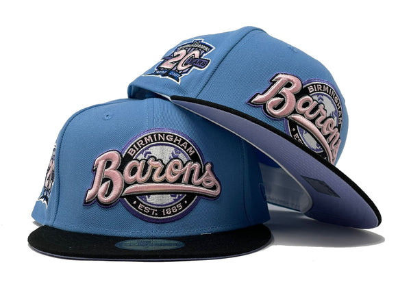 BIRMINGHAM BARONS 20TH ANNIVERSARY LAVENDER BRIM NEW ERA FITTED HAT –  Sports World 165