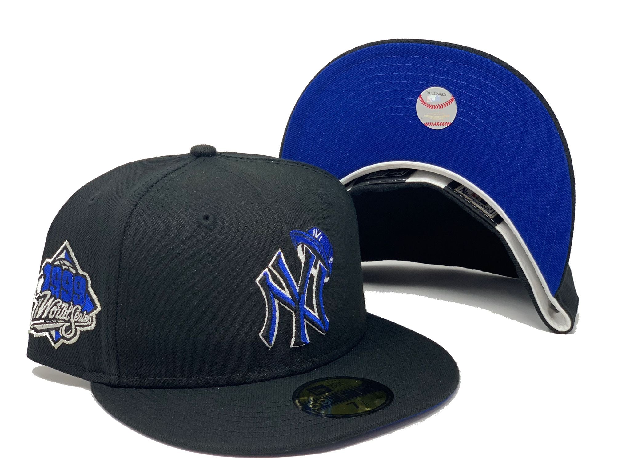 New York Black Yankees NLB Sky Blue Fitted Ballcap