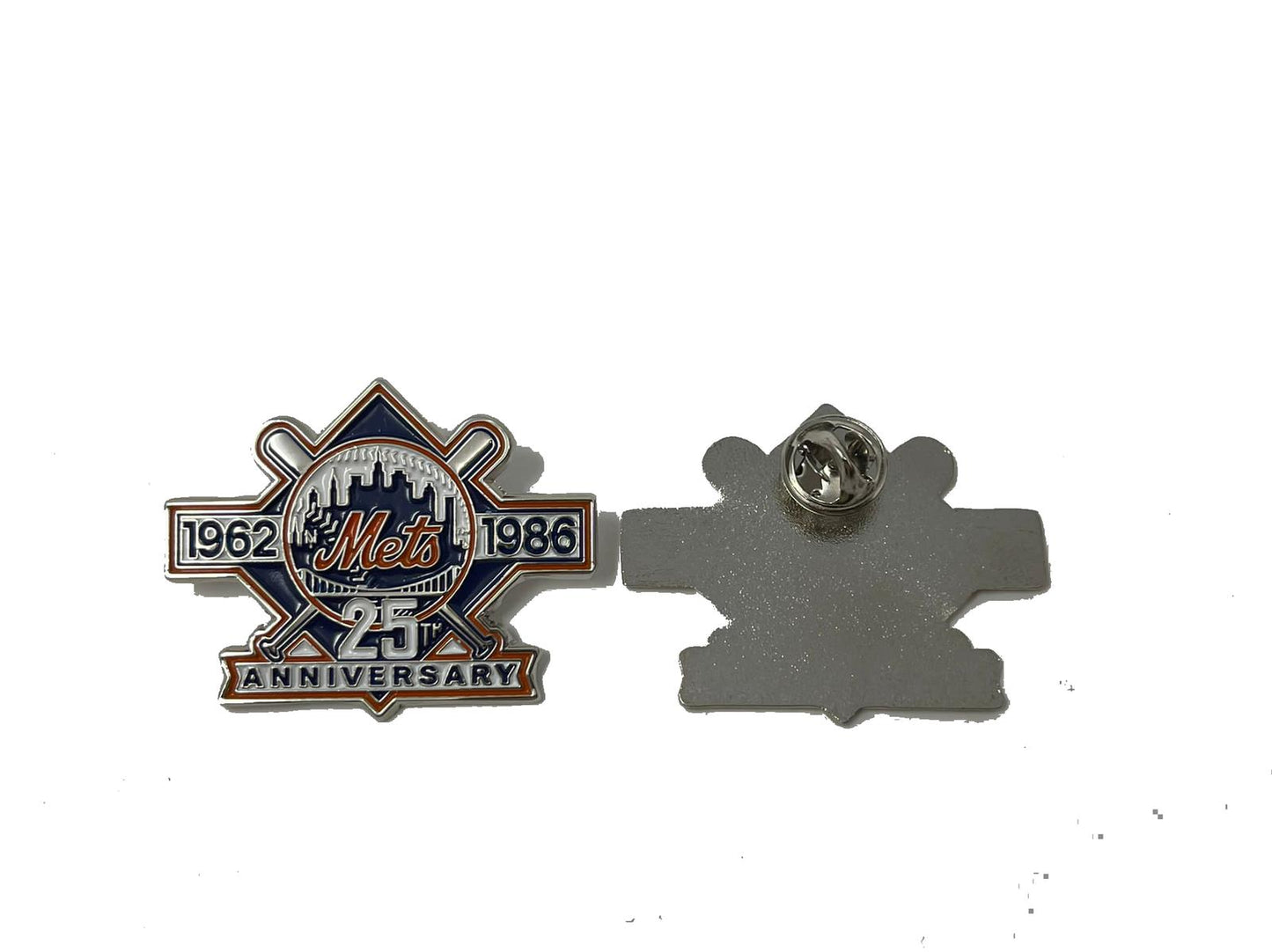 METS 25TH ANNIVERSARY METAL PIN