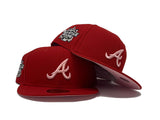ATLANTA BRAVES 2021 ALL STAR GAME " STRAWBERRY REFRESHER" RED PINK BRIM NEW ERA FITTED HAT