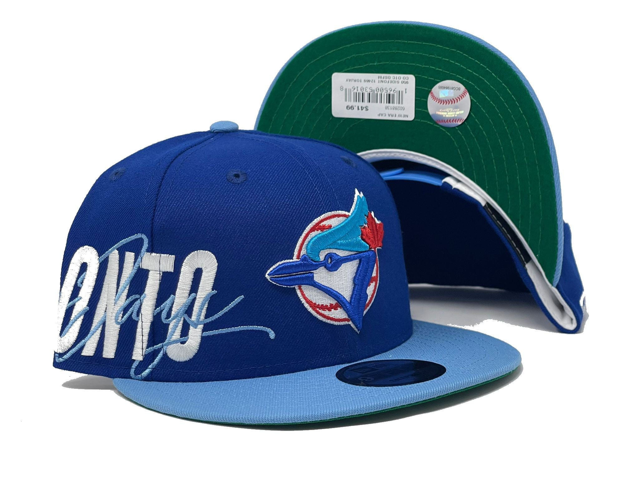 New Era 9FORTY A-Frame Toronto Blue Jays Snapback Hat - Light Blue