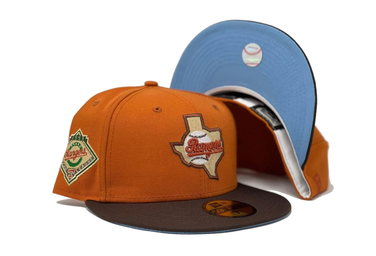 Texas Rangers 1993 Arlington " Icy Brim “New Era Fitted Hat