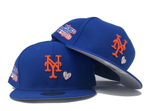 NEW YORK METS 1986 WORLD SERIES TEAM HEART 59FIFTY NEW ERA FITTED HAT