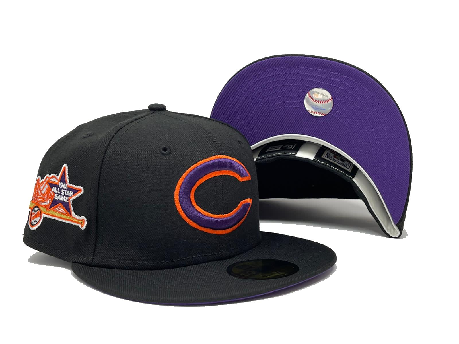 Dark Purple Cincinnati Reds 150th Anniversary New Era fitted Hat