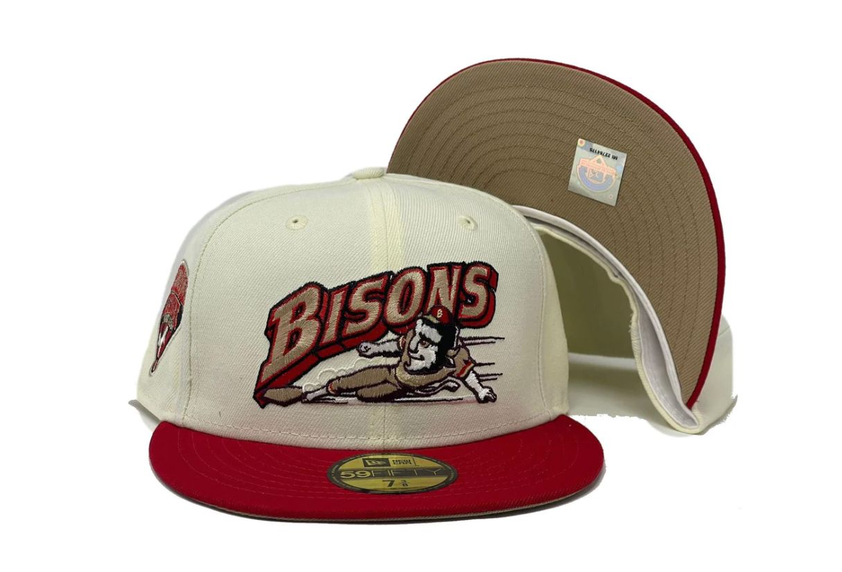 Buffalo Bisons International League Stone Brim New Era Fitted Hat