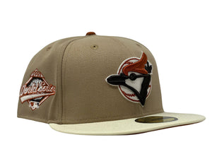 TORONTO BLUE JAYS 1993 WORLD SERIES RUST ORANGE BRIM NEW ERA FITTED HAT