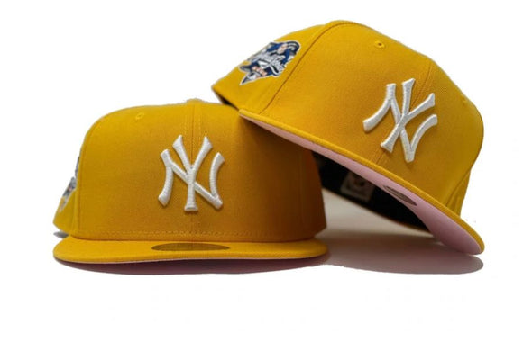 Yellow New York Yankees Subway Series Custom New Era Fitted Hat – Sports  World 165