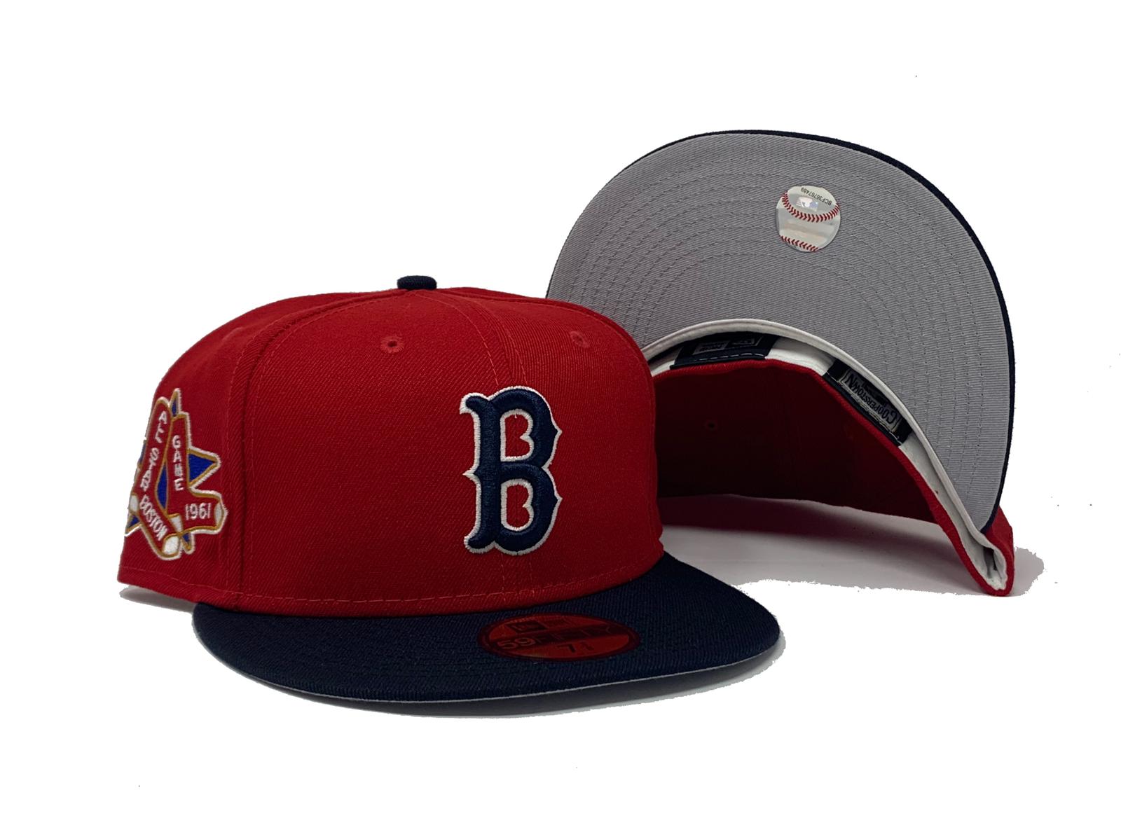 NEW ERA 59FIFTY MLB BOSTON RED SOX ALL STAR GAME 1961 TWO TONE / VEGAS GOLD  UV FITTED CAP