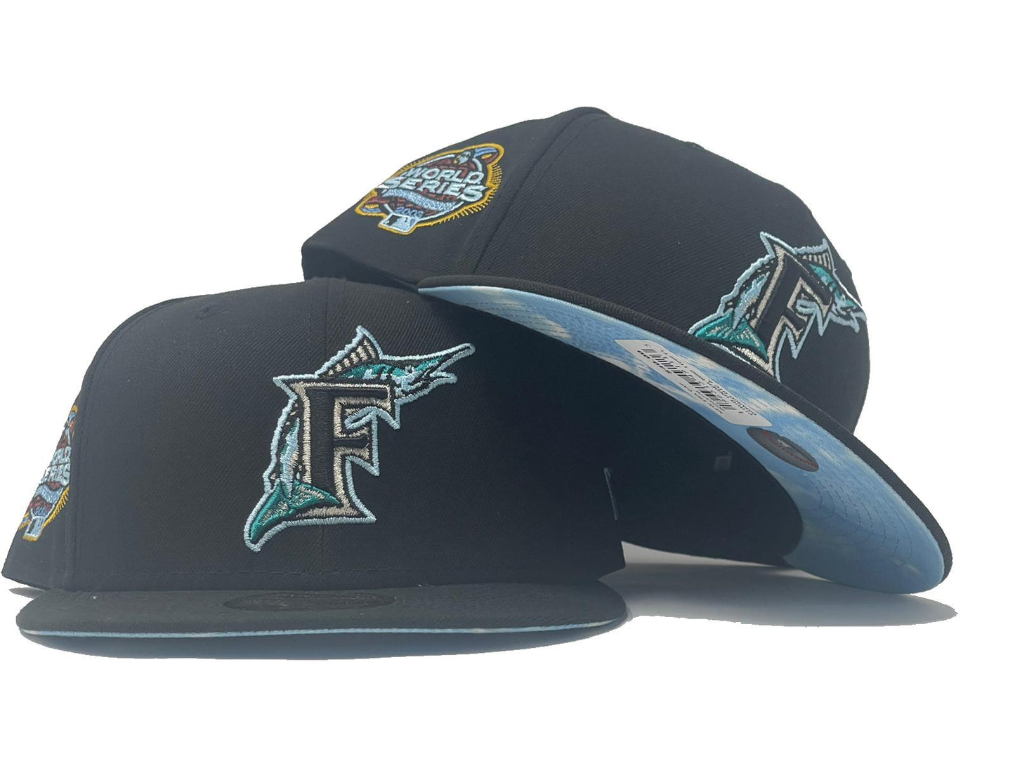 FLORIDA MARLINS 2003 WORLD SERIES "CLOUD BRIM" NEW ERA FITTED HAT