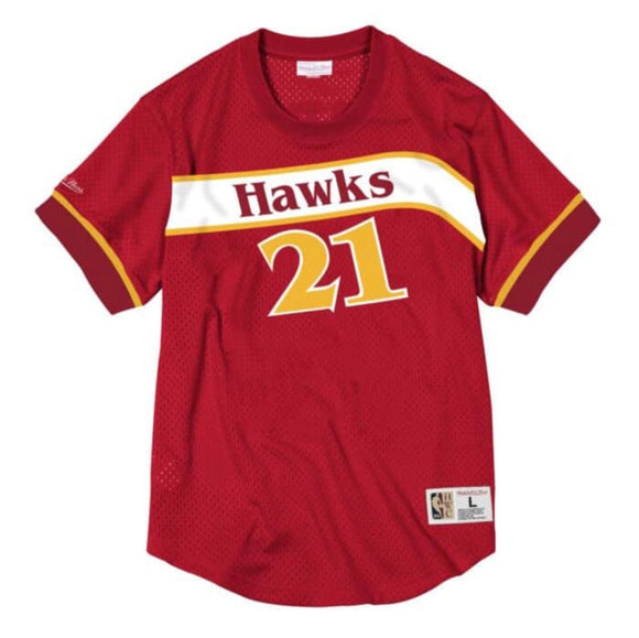 Mitchell & Ness Name And Number Mesh Top Atlanta Hawks 1987-88 Dominique Wilkins