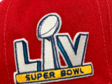 KANSAS CITY CHIEFS 55TH SUPER BOWL ON FIELD RED NEW ERA FITTED HAT