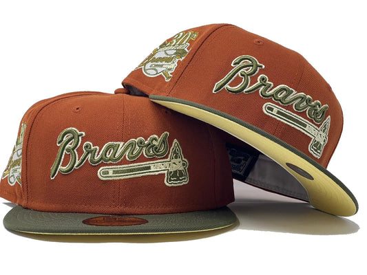 ATLANTA BRAVES 30TH SEASON "AUTUMN 22" PACK SOFT YELLOW BRIM NEW ERA FITTED HAT