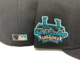 SAN FRANCISCO GIANTS  "TELL IT GOODBUY" CANDLESTICK PARK BLACK VICE BLUE BRIM NEW ERA FITTED HAT