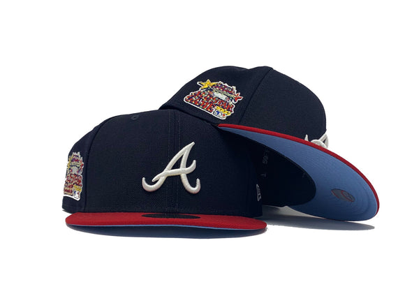 Atlanta Braves New Era Retro 2000 All Star Game 59FIFTY Fitted Hat - Cream/Royal 7 5/8