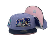 Buffalo Bisons Minor League " Blue Orchid 2" Pink Brim New Era Fitted Hat