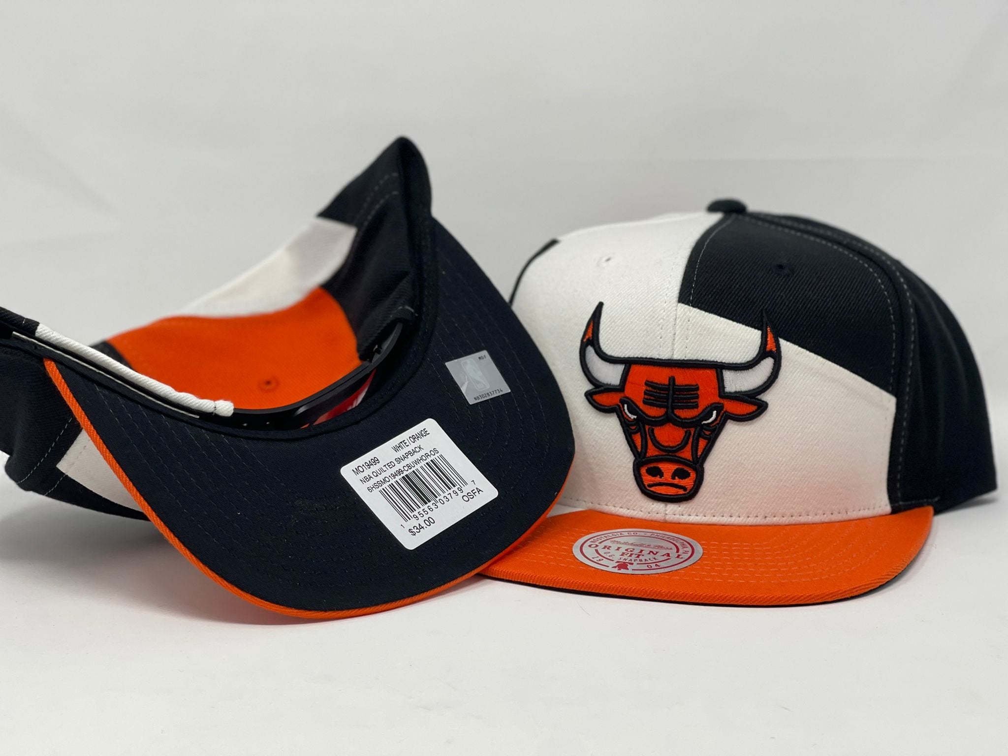 Mitchell and Ness NBA Chicago bulls Orange Snapback Hat – Sports