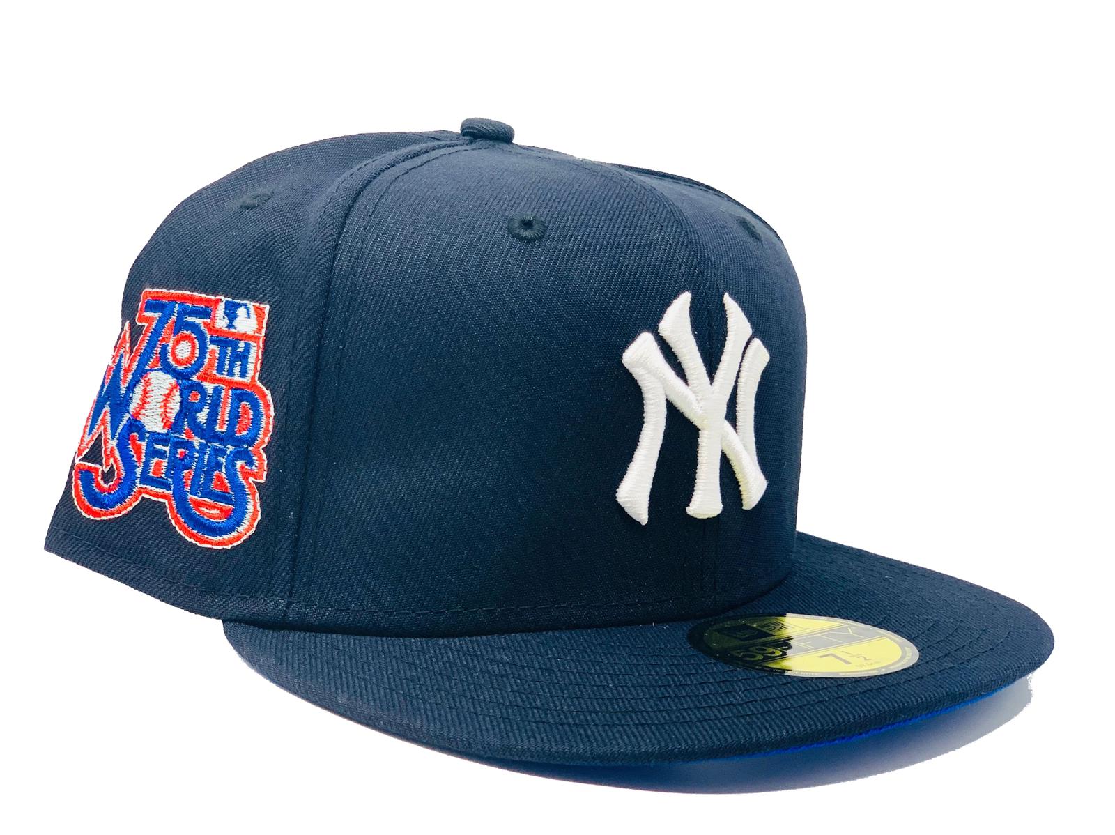 7 7/8 - New York NY Yankees 98 WS Sky Blue Crown Grey UV New Era Fitted Cap