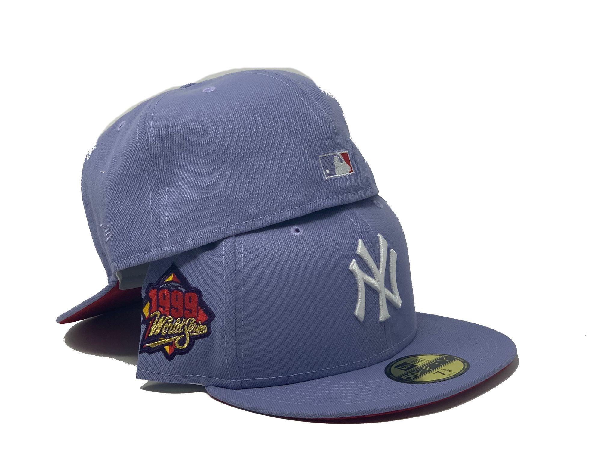 New York Yankees New Era Lavender Undervisor 59FIFTY Fitted Hat