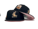 ST. LOUIS CARDINALS 1967 WORLD SERIES BLACK PINK BRIM NEW ERA FITTED HAT
