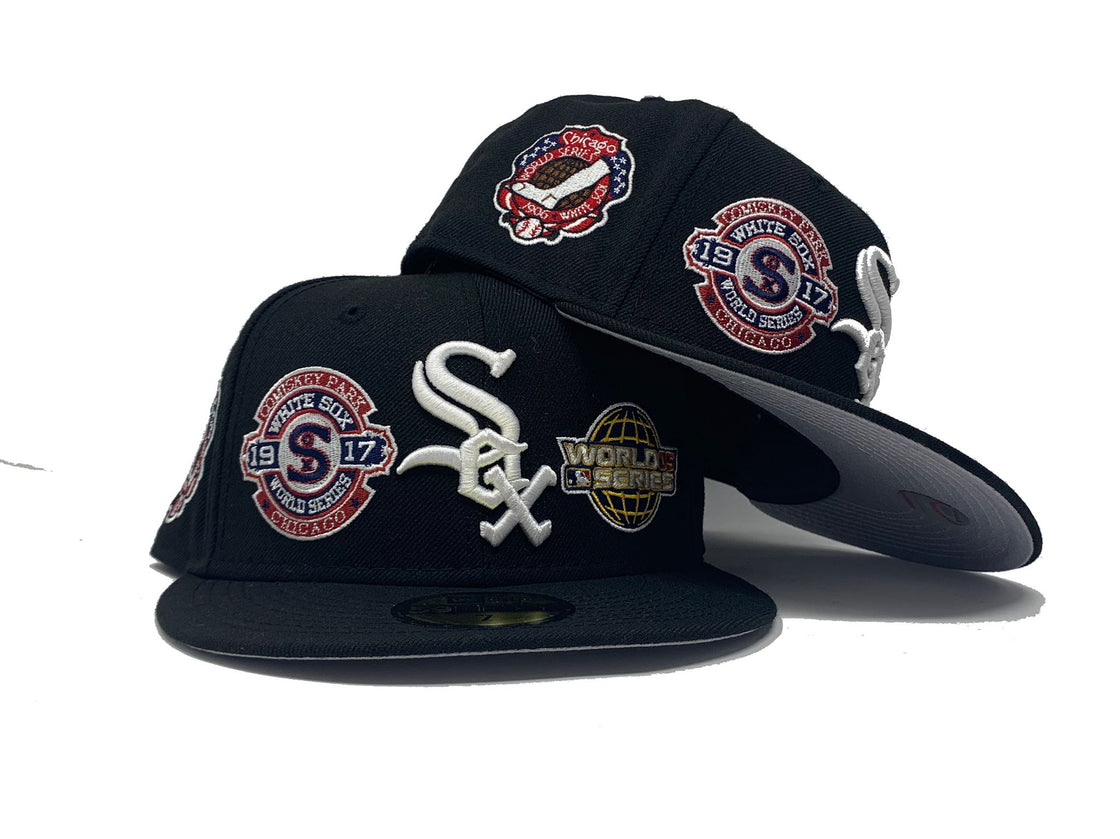 Black Chicago White Sox World Champions New Era Fitted Hat 