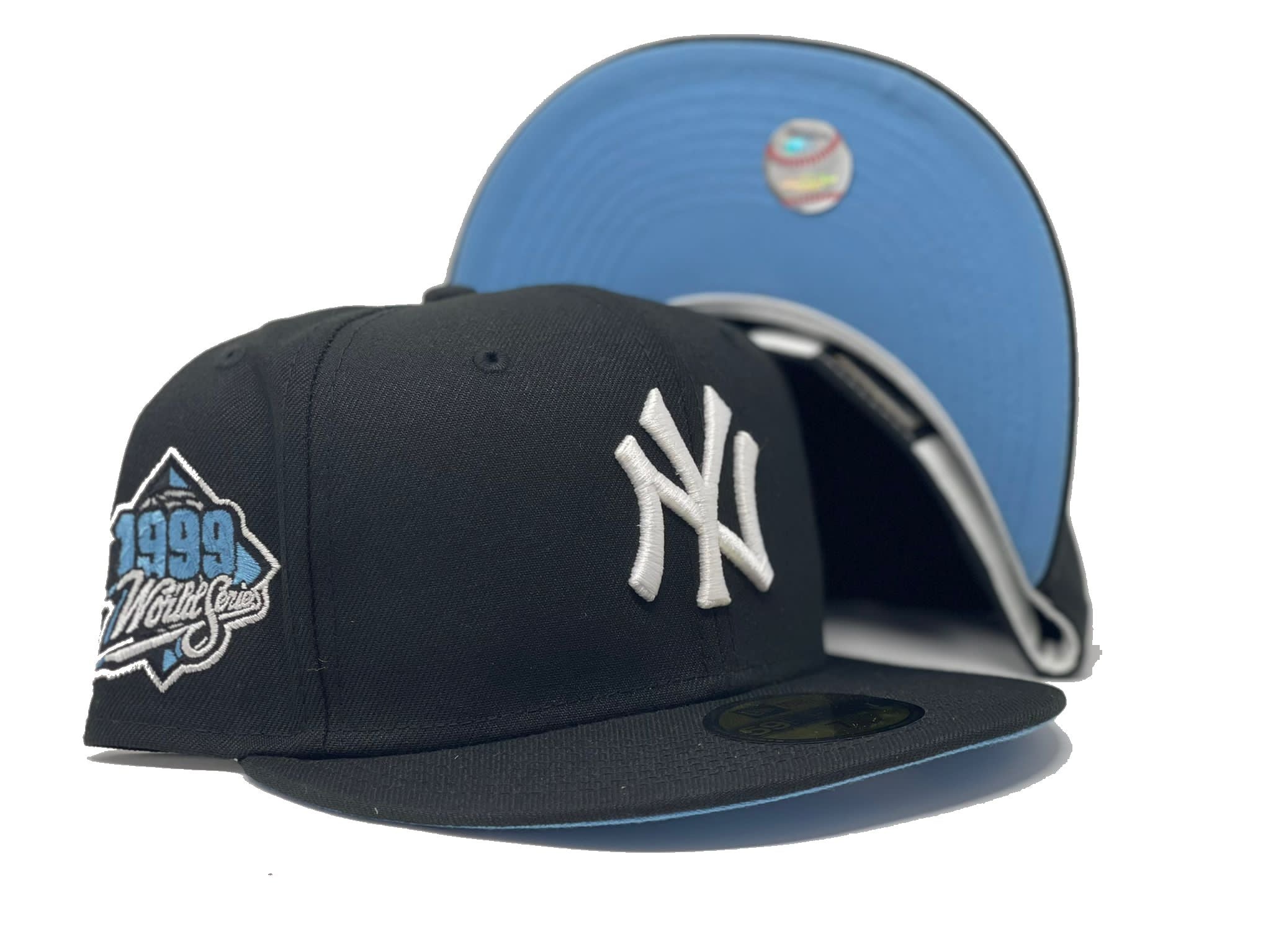 Black New York Yankees 1999 world series New Era Fitted Hat – Sports World  165