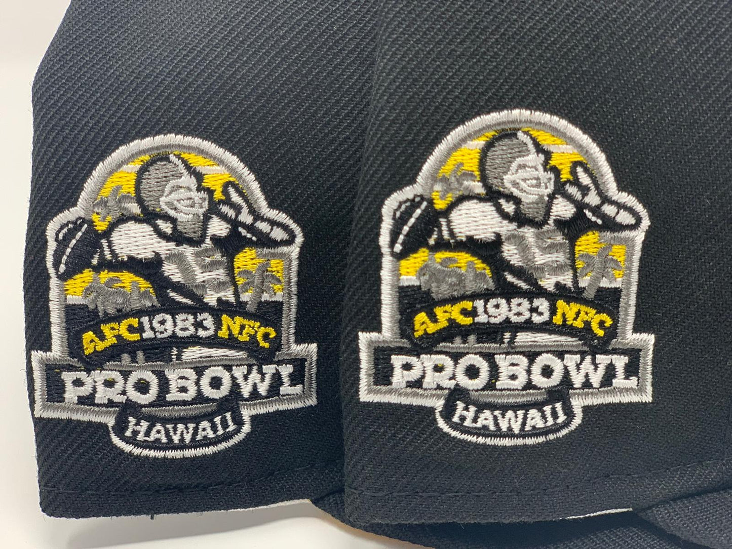 PITTSBURGH STEELERS 1983 PRO BOWL BLACK YELLOW BRIM NEW ERA HAT