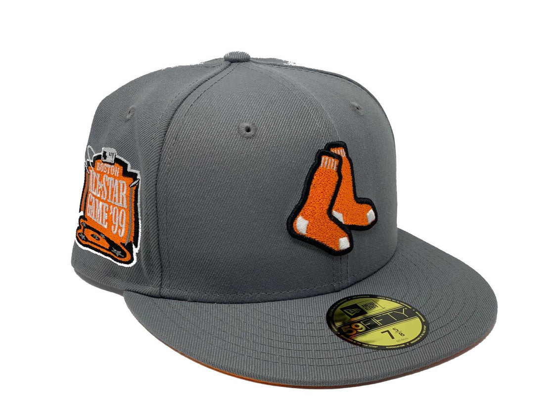 Boston Red Sox 1999 All Star Game Dark Gray Orange Brim New Era Fitted Hat