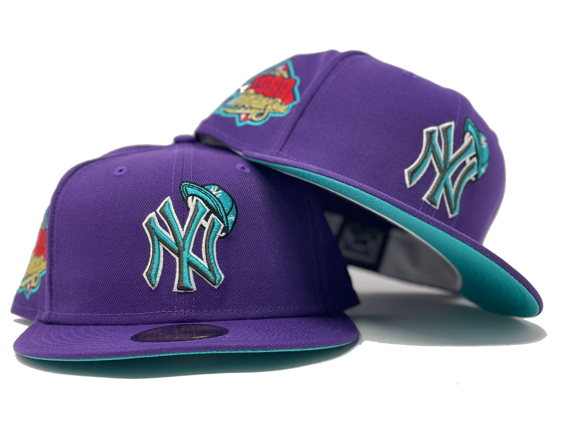 Purple New York Yankees 1999 World Series New Era Fitted Hat