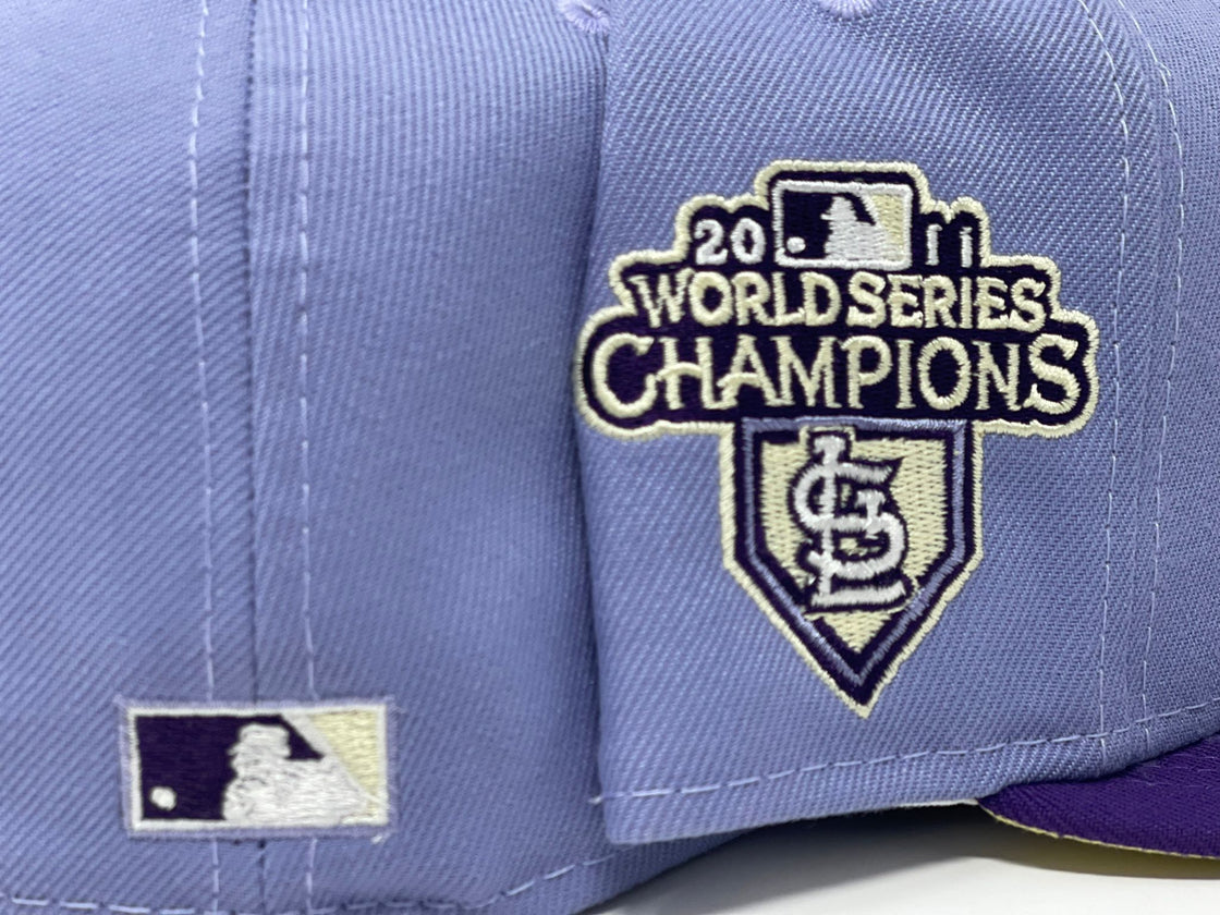 St. Louis Cardinals 2011 World Champions Lavender Lemonade Fitted