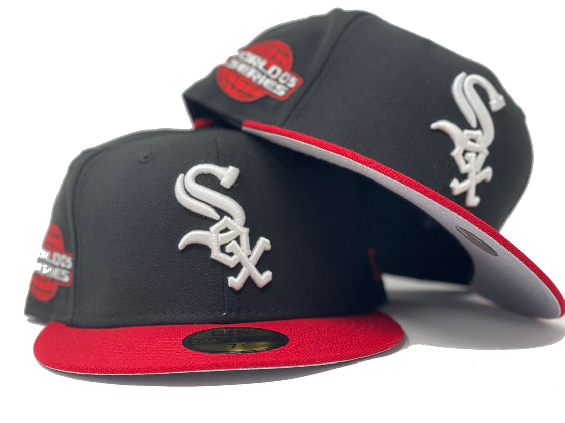 Black Chicago White Sox 2005 World Series Custom New Era Fitted Hat