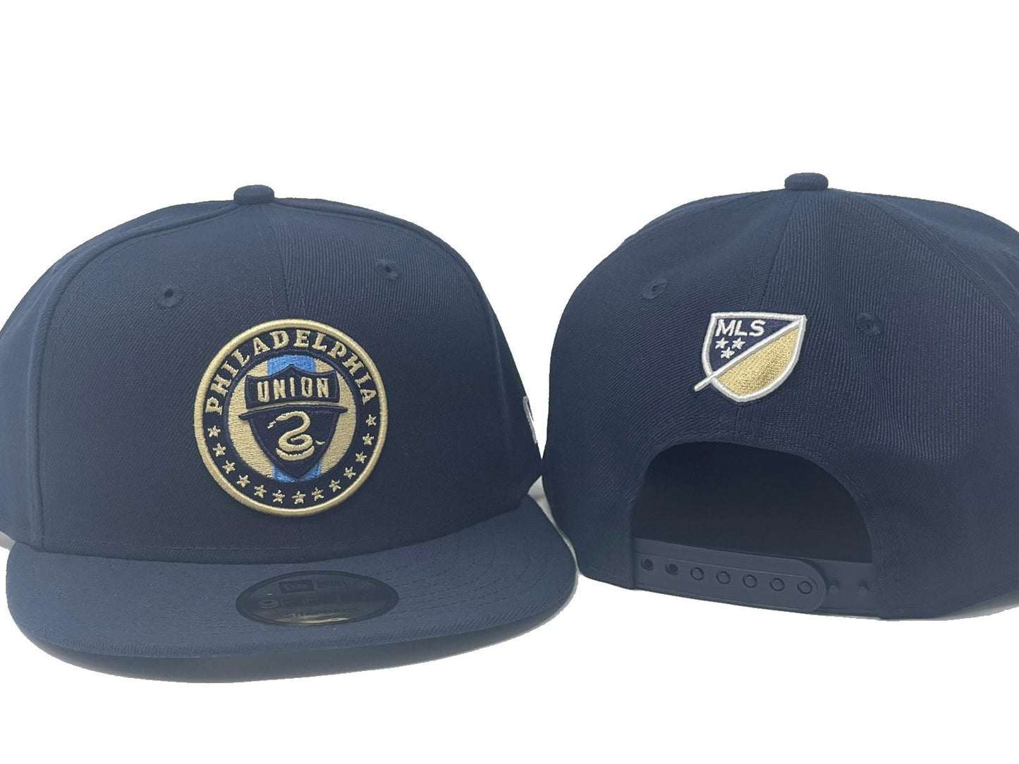 NEW ERA PHILADELPHIA UNION NAVY BLUE BASIC 9FIFTY MENS SNAPBACK HAT