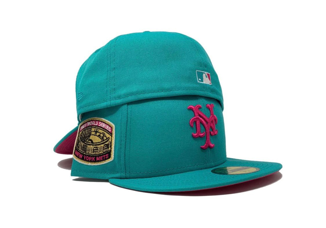 Teal New York Mets 1969 World Series Custom New Era Fitted Hat