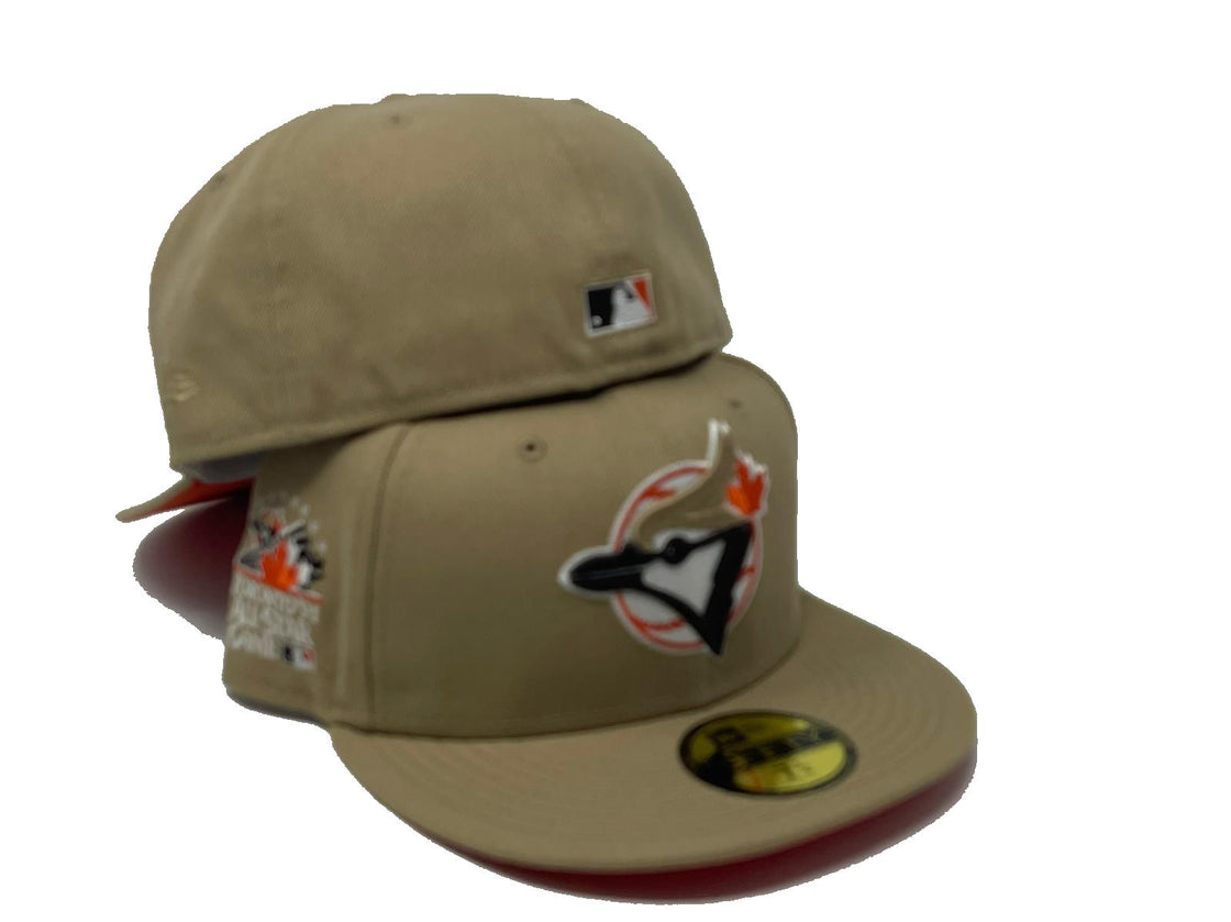 TORONTO BLUE JAYS 1991 ALL STAR GAME CAMEL ORANGE BRIM NEW ERA FITTED HAT