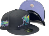 Black Tampa Bay Devil Rays 1998 Inaugural Season New Era Fitted Hat