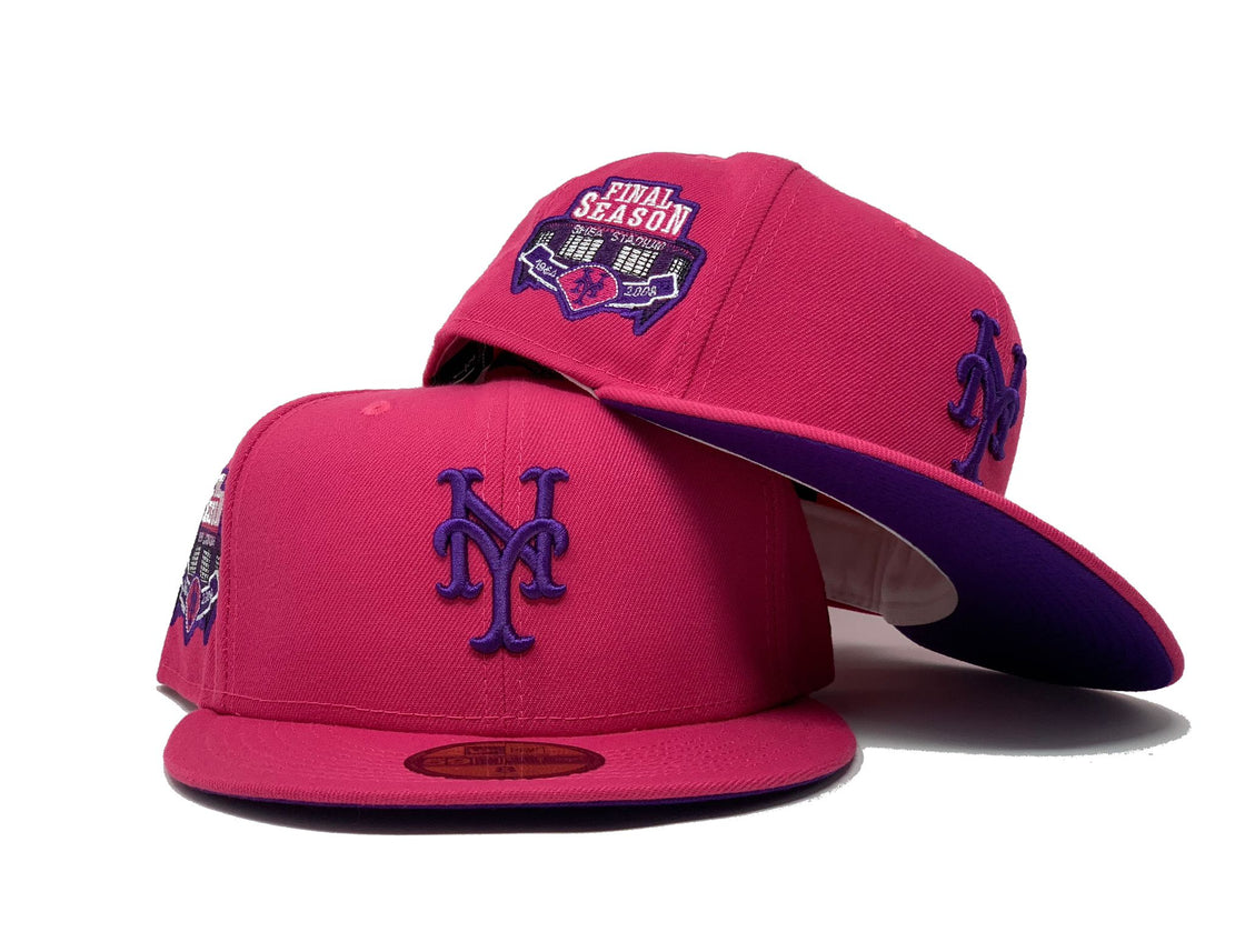 Pink New York Mets Shea Stadium Final Season New Era Fitted Hat