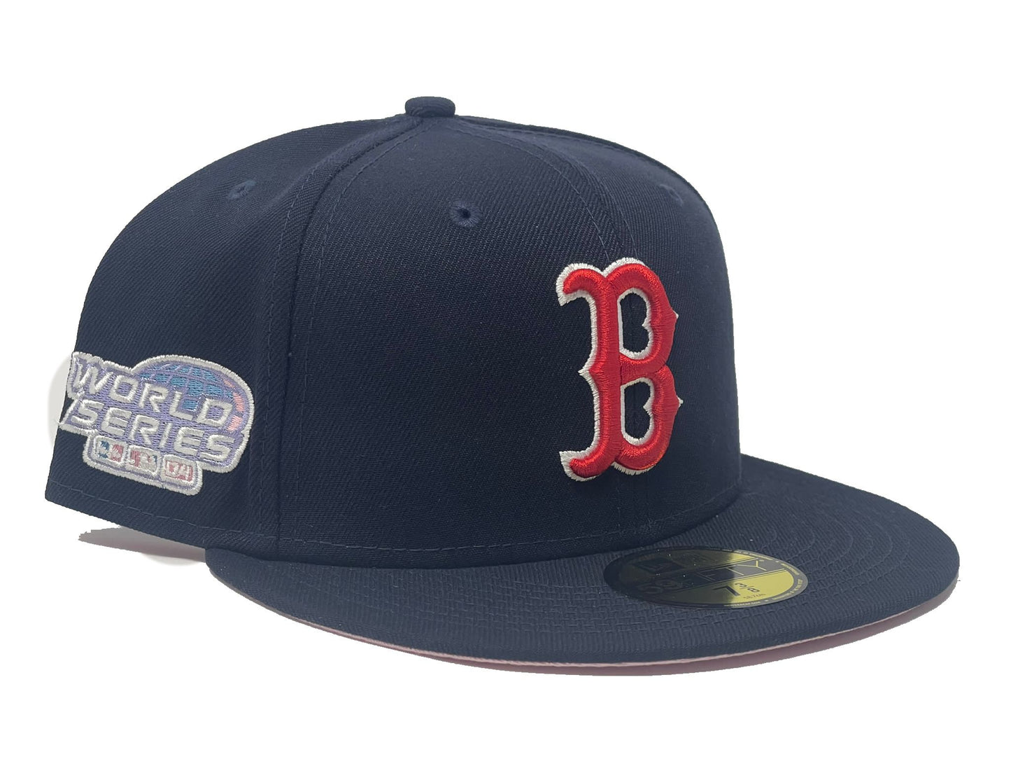 Boston Red Sox 2004 World Series Pink Brim New Era Fitted Hat