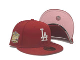 Red Los Angeles Dodgers 40th Anniversary Custom New Era Fitted Hat